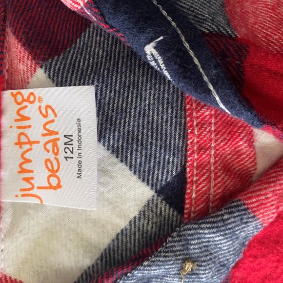 12 mos Button Up Flannel - Picture 3 of 3